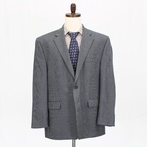 Ralph Lauren 48R Gray Check 2-Button Sport Coat Blazer Jacket G594